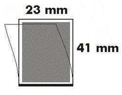 23 x 41 Postimerkkitaskut, musta tausta
