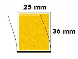 25 x 36 Postimerkkitaskut, läpinäkyvä tausta