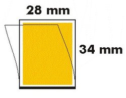 28 x 34 Postimerkkitaskut, läpinäkyvä tausta