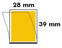 28 x 39 Postimerkkitaskut, läpinäkyvä tausta