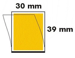 30 x 39 Postimerkkitaskut, läpinäkyvä tausta