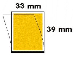 33 x 39 Postimerkkitaskut, läpinäkyvä tausta