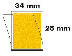 34 x 28 Postimerkkitaskut, läpinäkyvä tausta