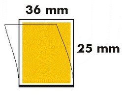36 x 25 Postimerkkitaskut, läpinäkyvä tausta