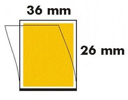 36 x 26 Postimerkkitaskut, läpinäkyvä tausta