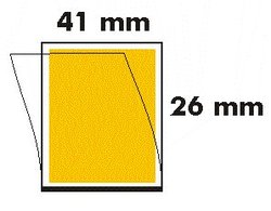 41 x 26 Postimerkkitaskut, läpinäkyvä tausta