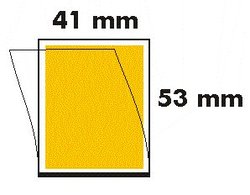 41 x 53 Postimerkkitaskut, läpinäkyvä tausta