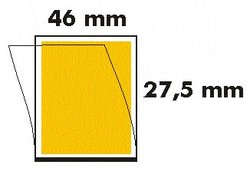 46 x 27,5 Postimerkkitaskut, läpinäkyvä tausta