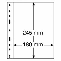 Optima 1C lehdet 1 tasku 245mm kirkas 10kpl