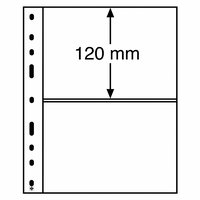 Optima 2C Sheets 2-pockets 120mm clear 10 pcs