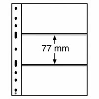 Optima 3C Sheets 3-pockets 77mm clear 10 pcs