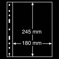 Optima 1S lehdet1 tasku 245mm musta, 10kpl