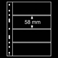 Optima 4S lehdet 4 taskua 58mm musta 10 kpl