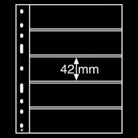 Optima 5S lehdet 5 taskua 42mm musta 10 kpl