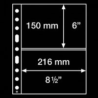 Grande 2S Sheets 2-pockets 150mm black 5 pcs