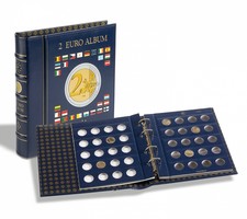 Leuchtturm VISTA 2-Euro coin album incl 4 pages + slipcase