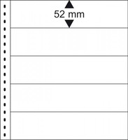 Lindner Omnia lehti 5 taskua (52 mm) valkoinen