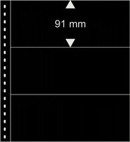 Lindner Omnia lehti 3 taskua (91 mm) musta