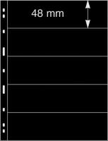 Uniplate Stocksheets. 5 strips 48 mm. 5pcs. Black