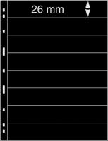 Uniplate Stocksheets. 8 strips 26 mm. 5pcs. Black