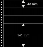 Lindner Omnia Page 3+1 pockets 43mm+141mm black