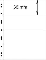 Uniplate Stocksheets. 4 strips 63 mm. 5pcs. Crystal clear