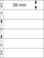 Uniplate Stocksheets. 6 strips 39 mm. 5pcs. Crystal clear