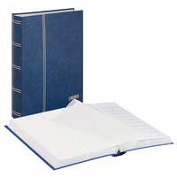 Stockbook Lindner Standard 64 white div.pages A4 Blue