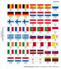 Perforated euro color flags II