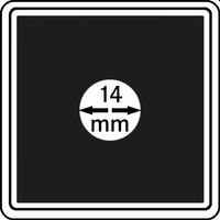 Neliö kolikkokapselit 14 mm CARREE 4 kpl pakkaus
