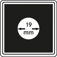 Neliö kolikkokapselit 19 mm CARREE 4 kpl pakkaus