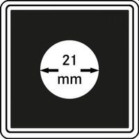 Neliö kolikkokapselit 21 mm CARREE 4 kpl pakkaus