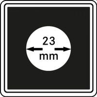 Neliö kolikkokapselit 23 mm CARREE 4 kpl pakkaus