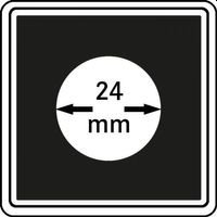Neliö kolikkokapselit 24 mm CARREE 4 kpl pakkaus