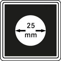 Neliö kolikkokapselit 25 mm CARREE 4 kpl pakkaus