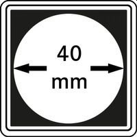 Neliö kolikkokapselit 40 mm CARREE 4 kpl pakkaus