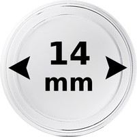 Coin capsule for Ø 14.0 mm coin 10 pcs