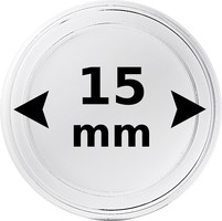 Coin capsule for Ø 15.0 mm coin 10 pcs