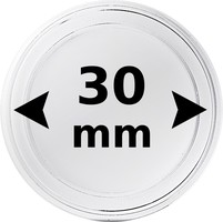 Coin capsule for Ø 30.0 mm coin 100 pcs