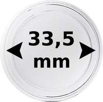 Kolikkokapseli Ø 33,5 mm kolikolle 100 kpl