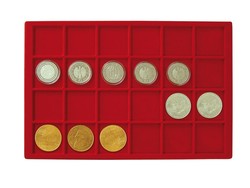 Tray for Lindner 2329 coin case. For 24 coins up to 47 mm