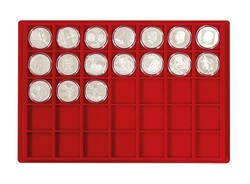 Tray for Lindner 2329 coin case. For 35 coins up to 39 mm