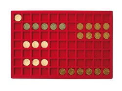 Tray for Lindner 2329 coin case. For 77 coins up to 24 mm