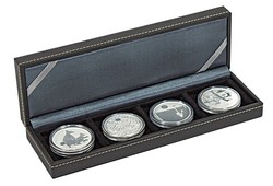 NERA coin case four compartments max 52 mm