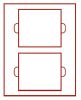 Raha ja mitalilaatikko d-box 140 x 123 mm, pun/harmaa
