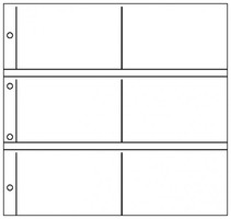 Postikorttilehti XL 2x 6 vaakataskua 165 x 105 mm