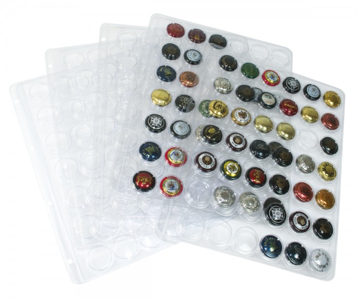 Clear pages for bottle caps (pack of 5)