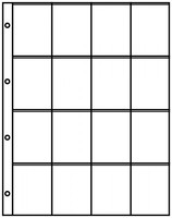 Lindner A4 säilytyslehdet 16 taskua (60x70mm) 10/pakk