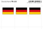 Germany country flag stickers (6 pcs)