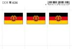 DDR country flag stickers (6 pcs)